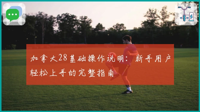 加拿大28基础操作说明：新手用户轻松上手的完整指南